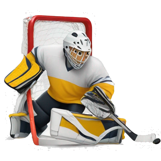 Unihockey goalie emoji