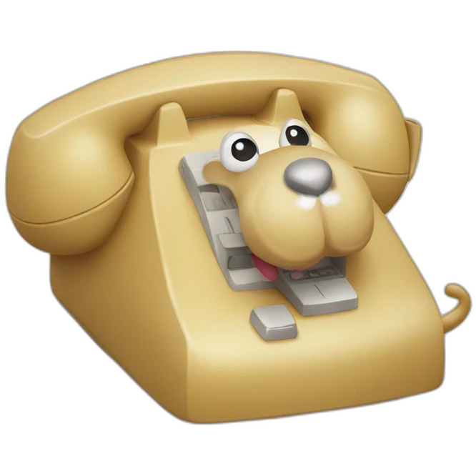 une cochone au telephone emoji