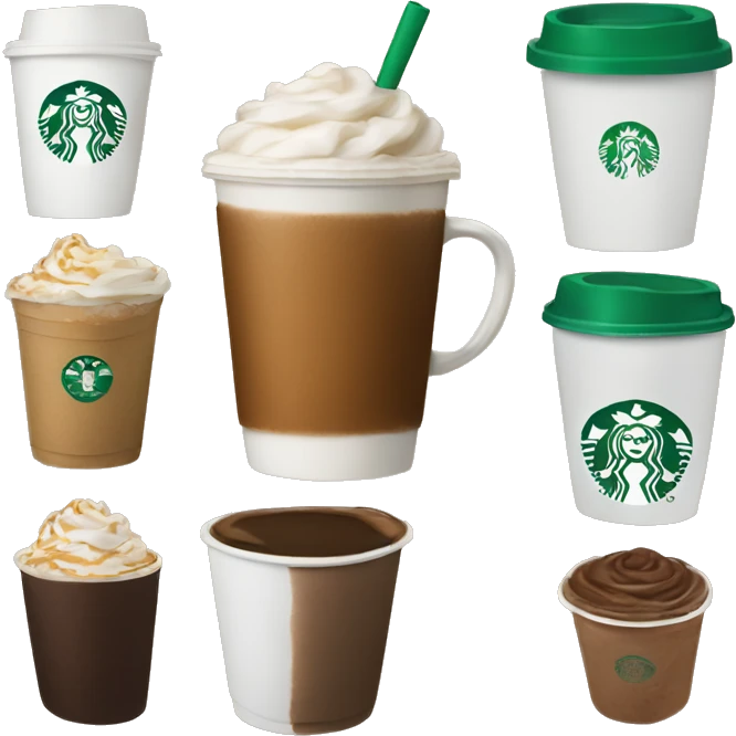 Starbucks coffee emoji