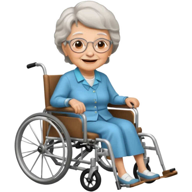 grandma on wheelchair emoji