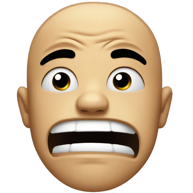 Mean crying emoji