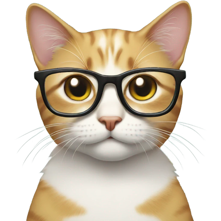 cat with glasses  emoji