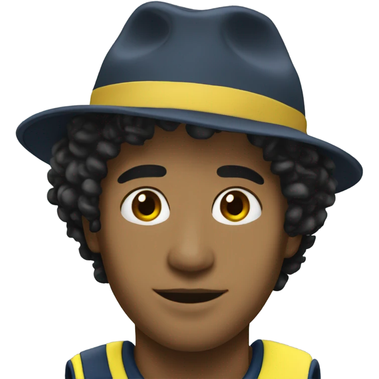 Senna with a hat emoji