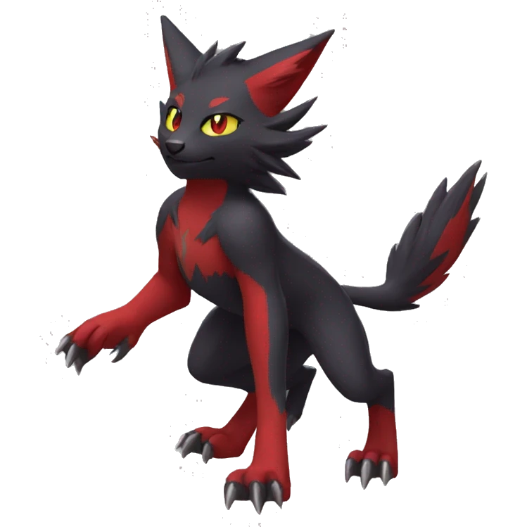 Litten-Zoroark full body emoji