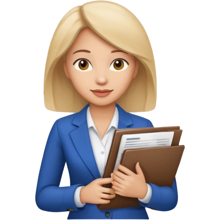 woman Financial Services & Insurance with some documents emoji