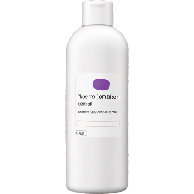 leave-in conditioner bottle with label emoji