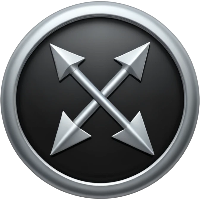 black round arrow emoji