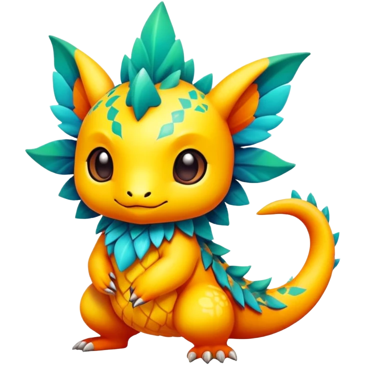 Exotic chibi Fakémon-creature emoji