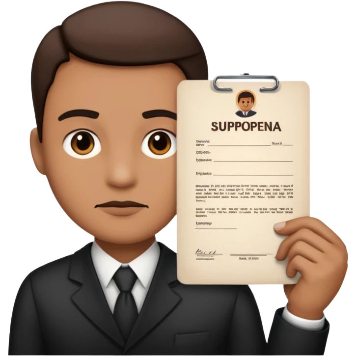 Go get a subpoena emoji