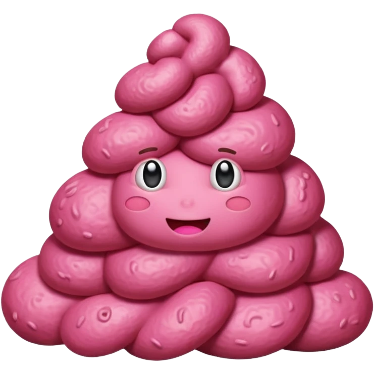 Pink 💩 realistic looks like the brown poop I just did emoji