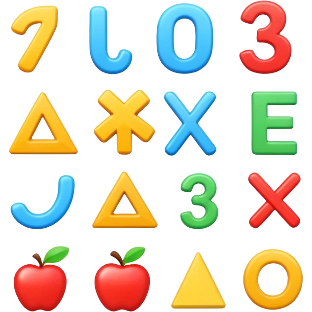 Cute math symbols emoji