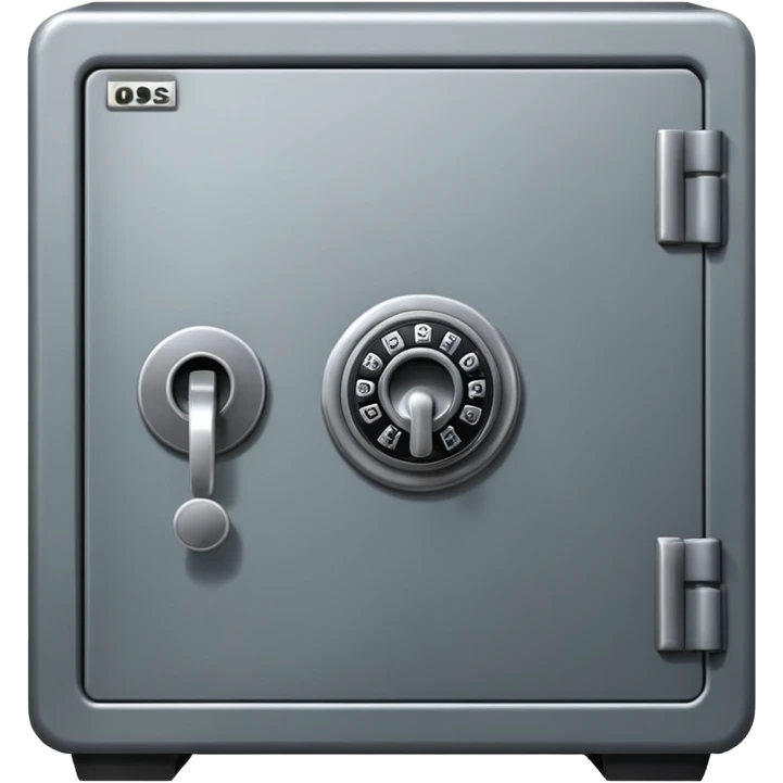 bank safe, no background emoji