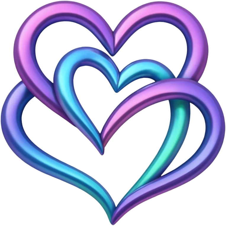 Put to live hearts together that are special and unique  emoji