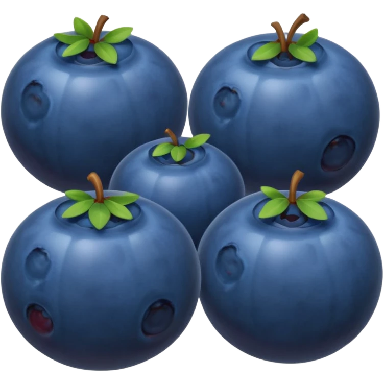 make the bluberies larger emoji