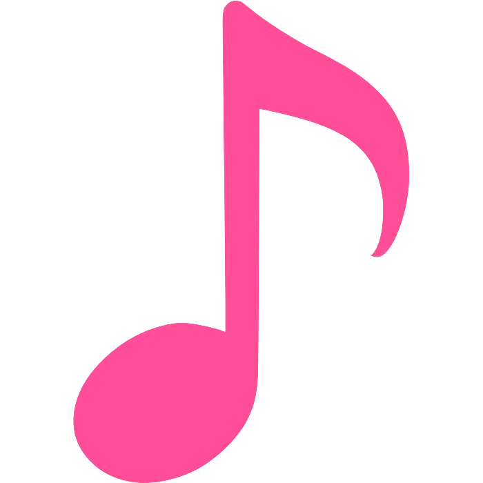 pink music note emoji