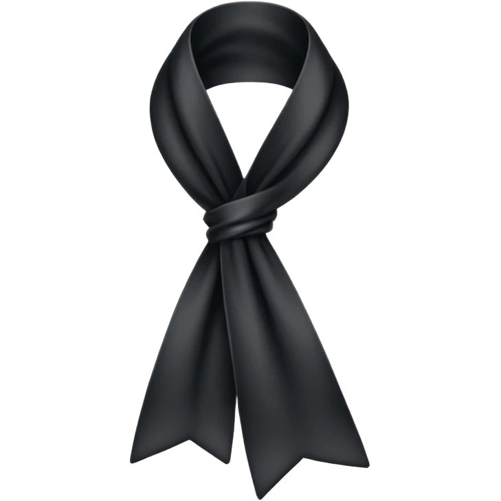 Black ribbon emoji