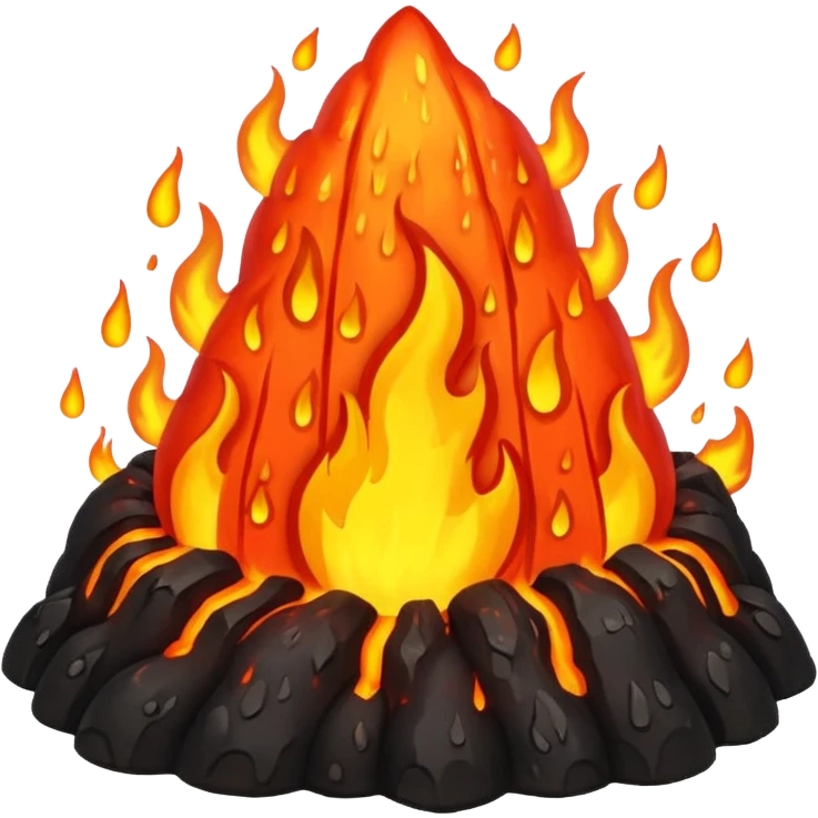 rain of lava emoji