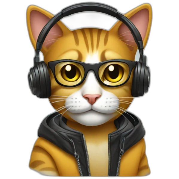 dj cat emoji