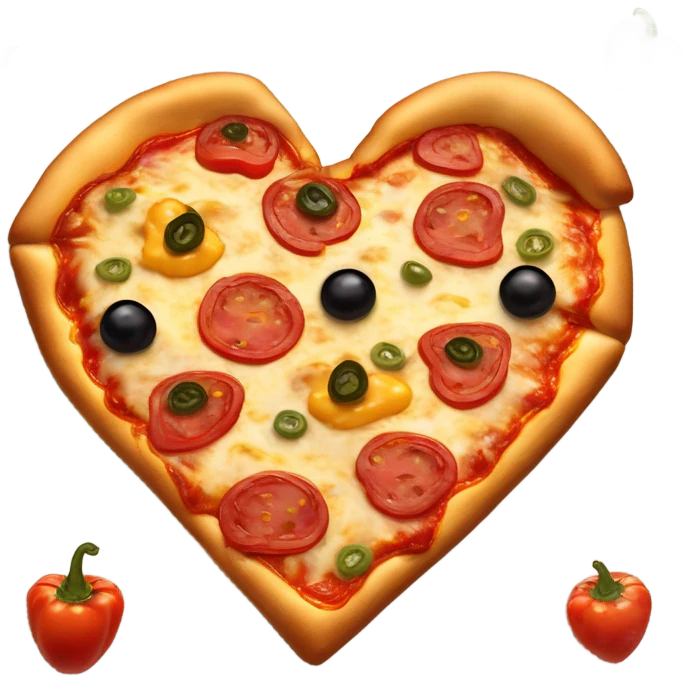 Pizza heart emoji
