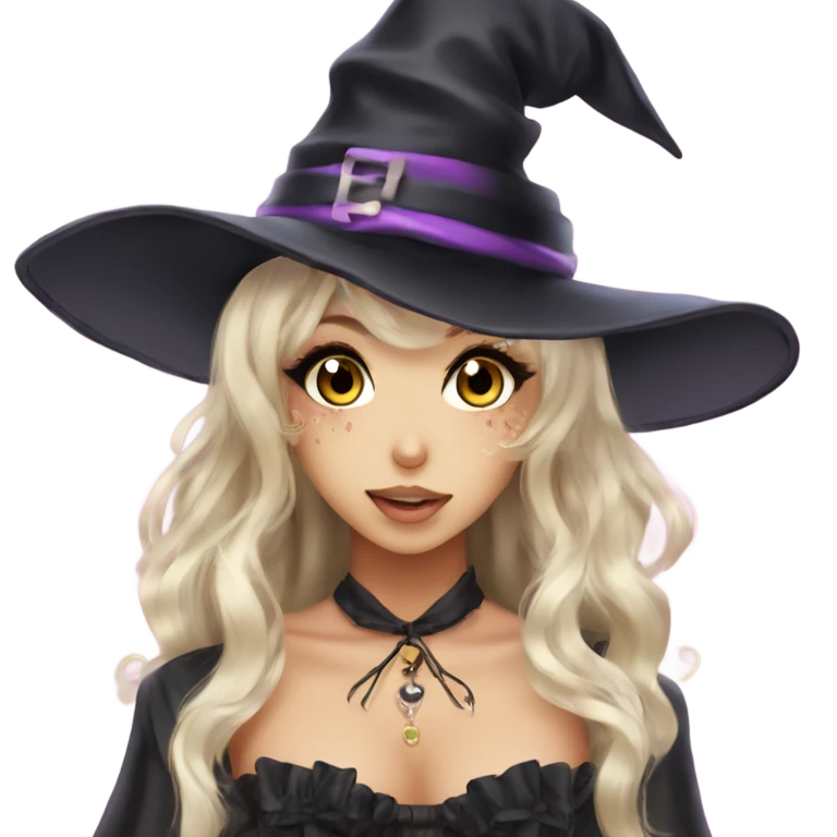 hime gyaru girl witch emoji