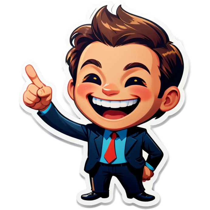 Holding a sneaky laugh emoji