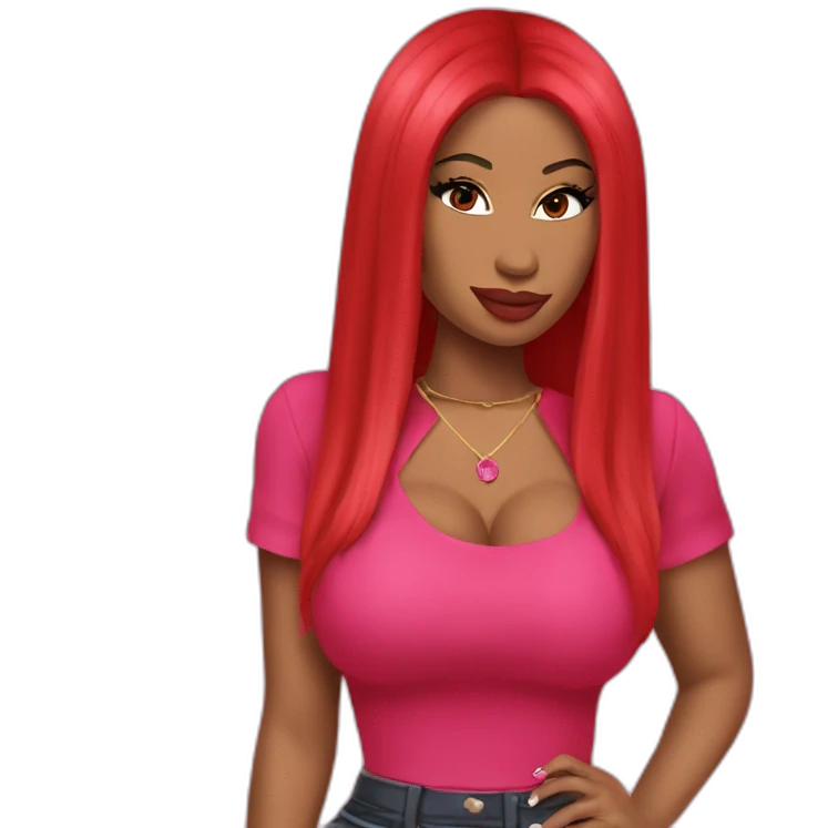 Nicki Minaj red emoji