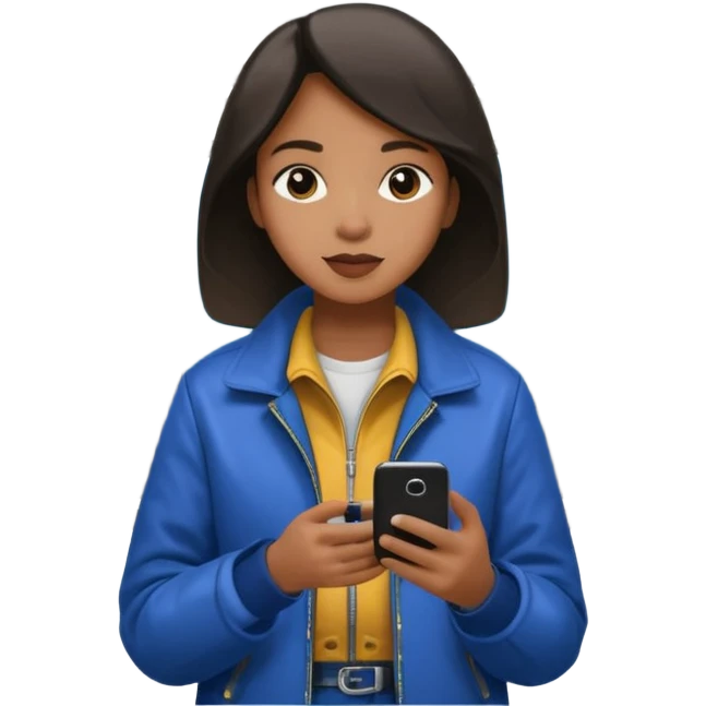 Rider with phone,Metro Riders, inside metro train, no transparent, with background,full image , negative transparent, positive background. emoji