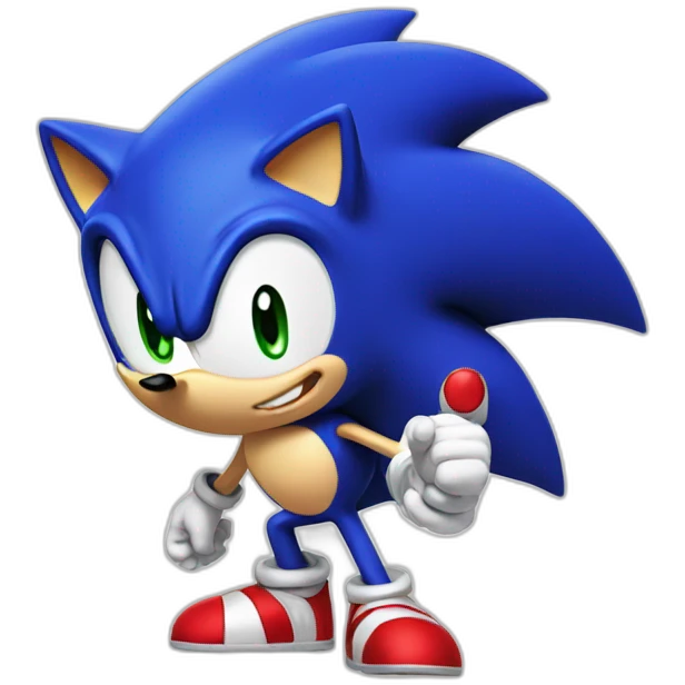 Sonic énervé emoji