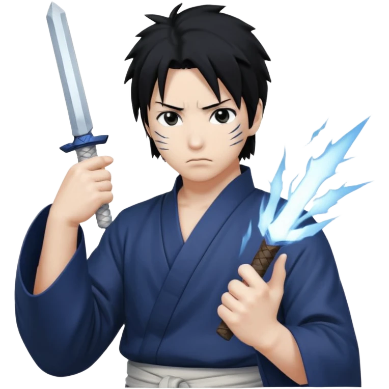 Sasuke on pose attack emoji