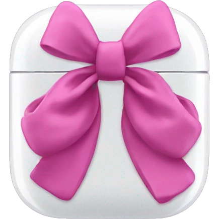 AirPod max with bow emoji