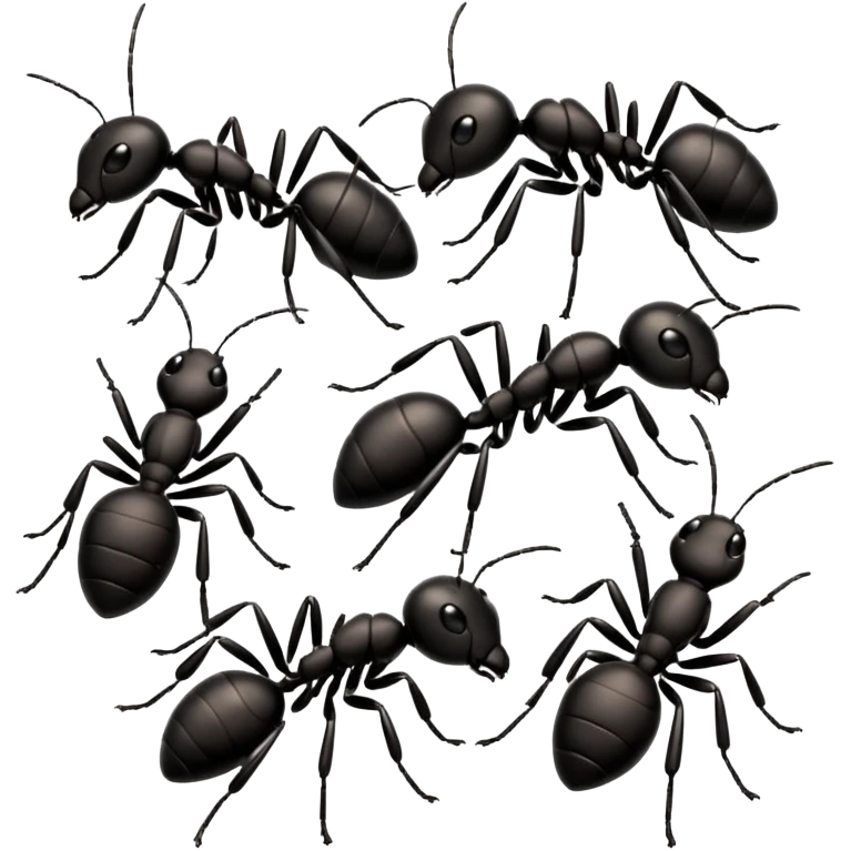 cute black ants emoji