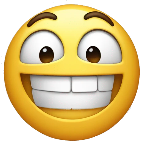 Huge smile on face emoji