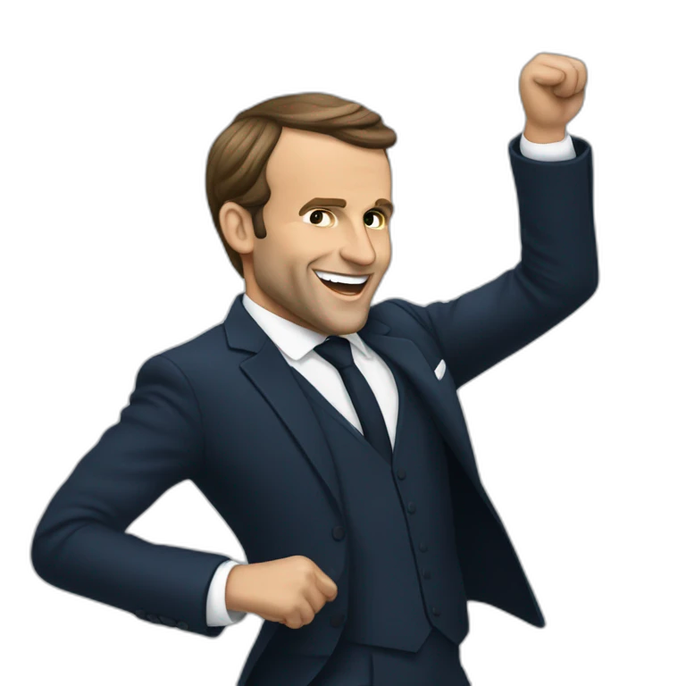 Macron qui danse emoji