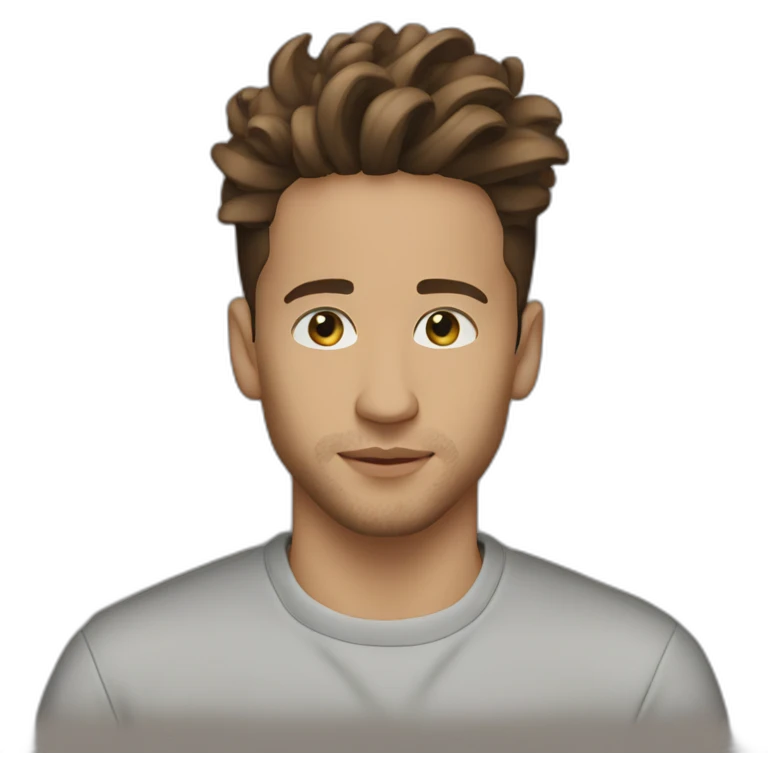 Nekfeu brown hair emoji