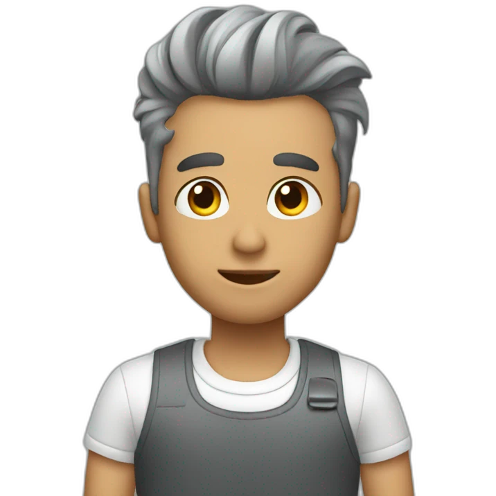 barber grey emoji