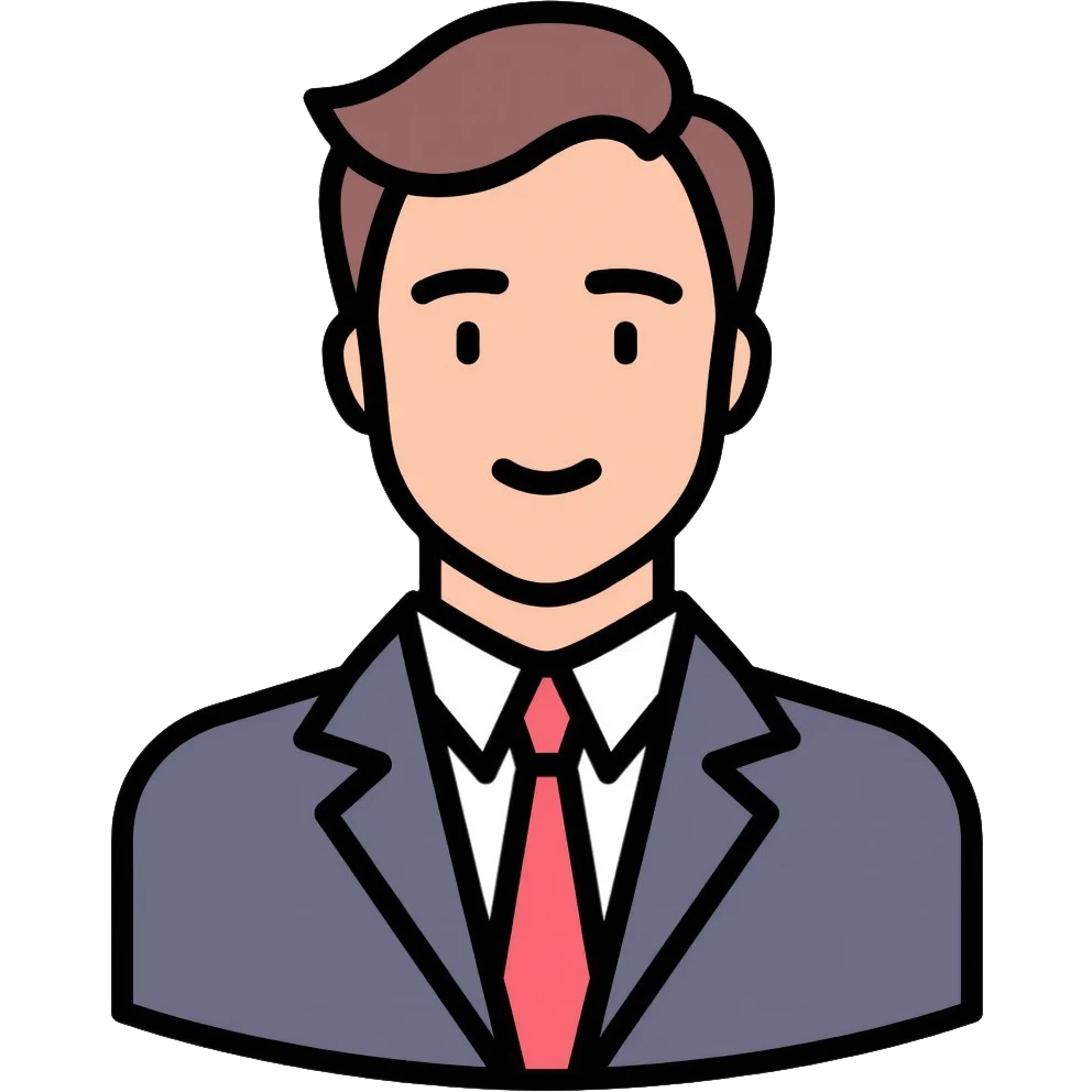 professional businessman with tie and suit emoji