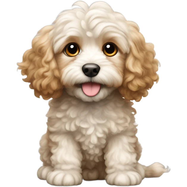 Cavapoo puppy emoji