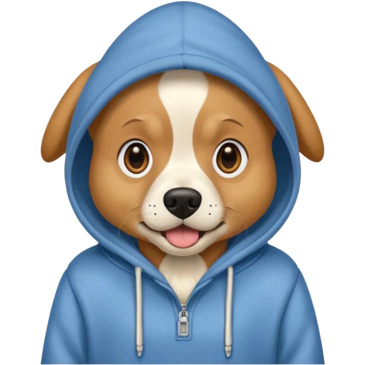 dog with a hoddie surprise  emoji