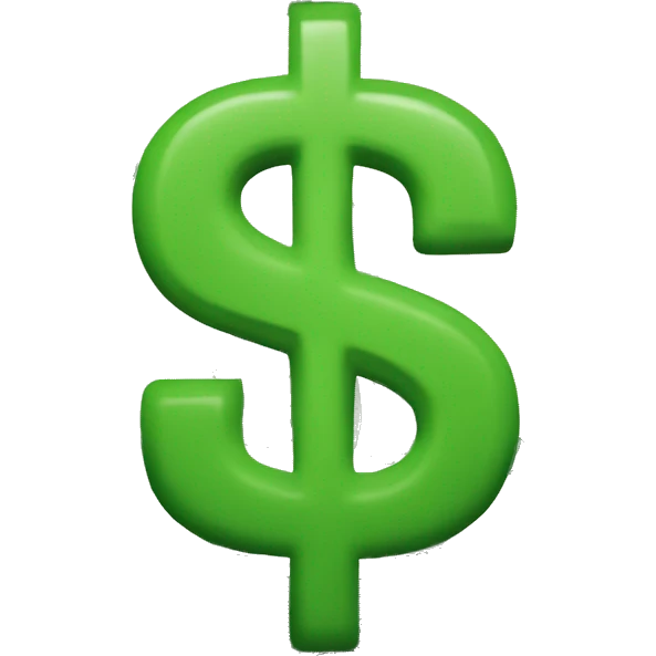 dollar bills with the letters VS emoji