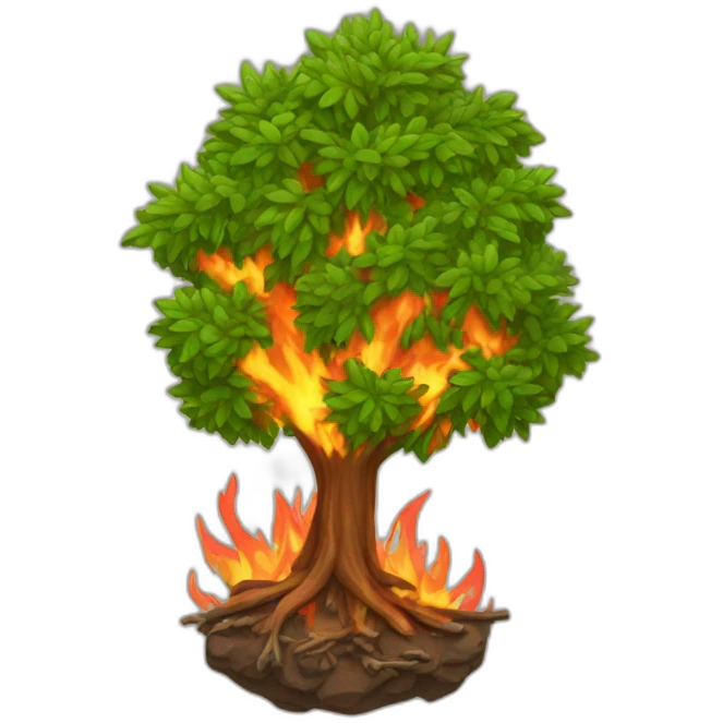 burning bush emoji