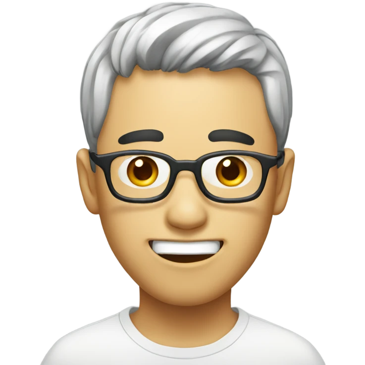 Korean looking funny emoji