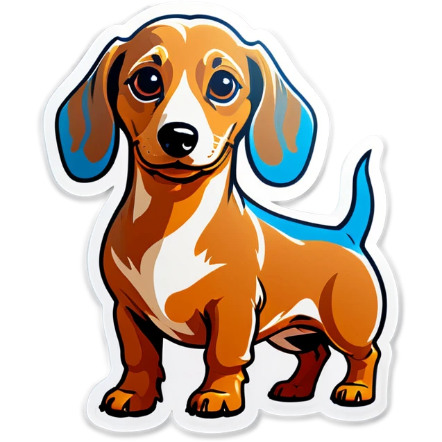 Blonde dachshund emoji