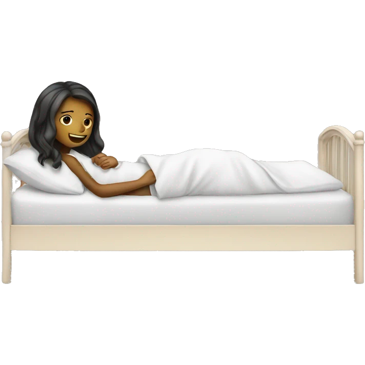Girl with bed  emoji