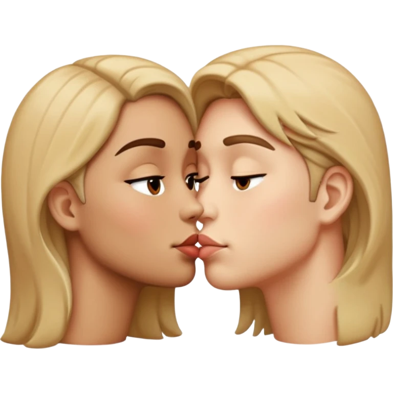 Kiss face facing left  emoji