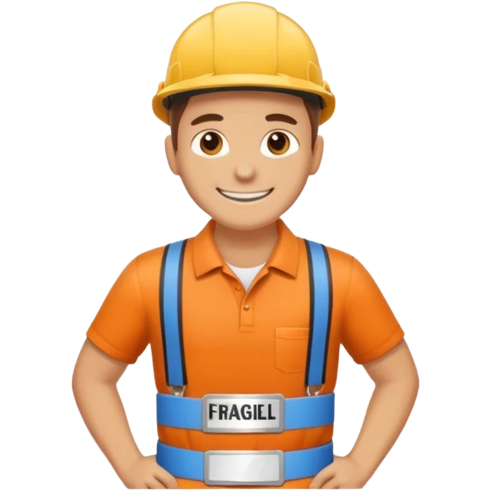 Apartment Mover, Fragile-Label Runner hold tape belt. emoji