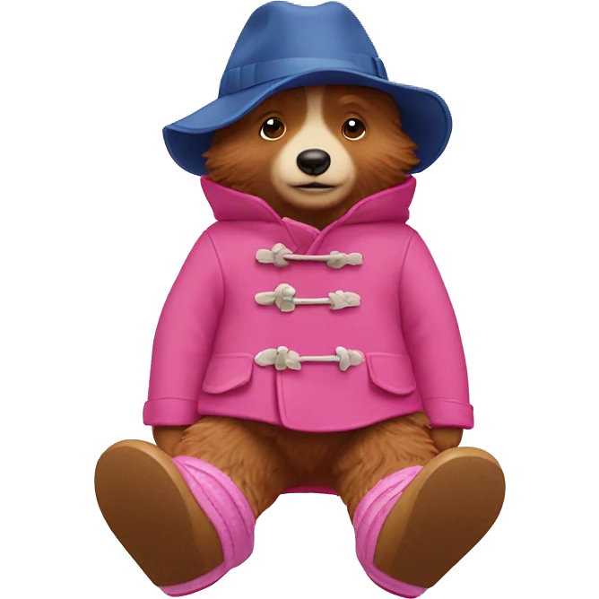 Paddington wearing pink uggs emoji