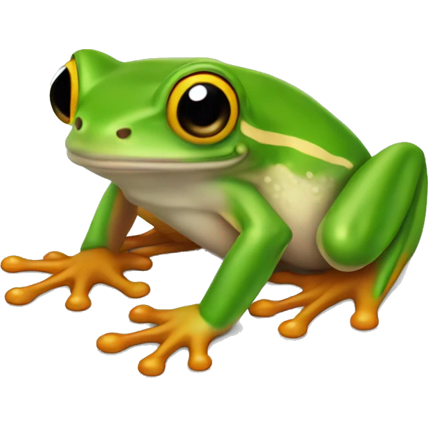 tree frog top-down emoji