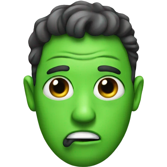 gross green emoji