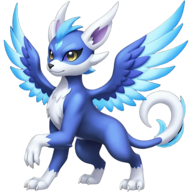 Luxray-Absol-Noibat-Dewott-fusion emoji