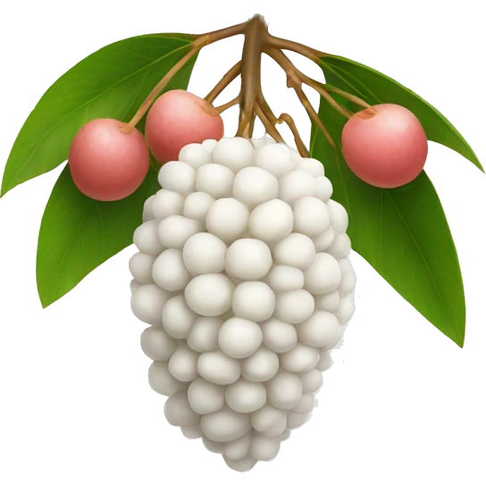 White Lychee emoji